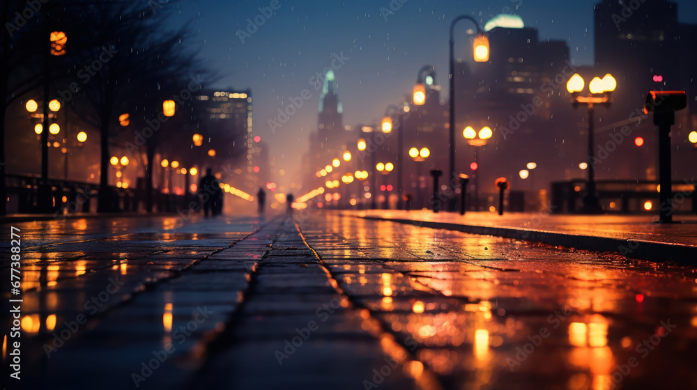 The city's heartbeat softened by the gentle art of bokeh The city's heartbeat softened by the gentle art of bokeh