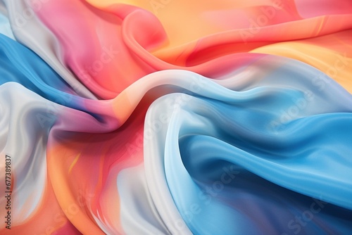 Dye sublimation effect on fabric with abstract gradient