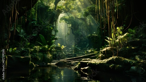 river tropical rain forest