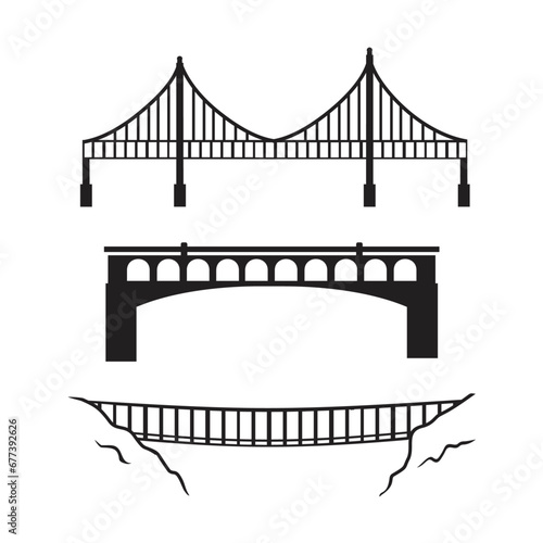 set of basic vector bridges photo