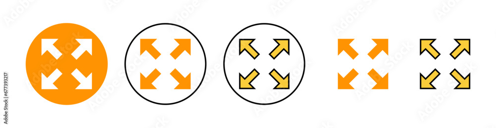 Fullscreen Icon set for web and mobile app. Expand to full screen sign and symbol. Arrows symbol Fullscreen Icon set for web and mobile app. Expand to full screen sign and symbol. Arrows symbol