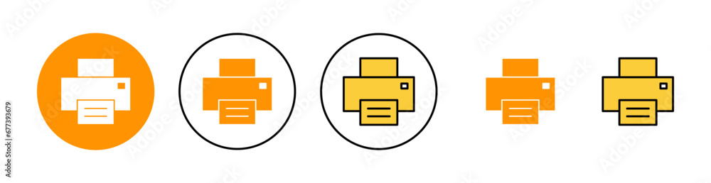 Print icon set for web and mobile app. printer sign and symbol Print icon set for web and mobile app. printer sign and symbol