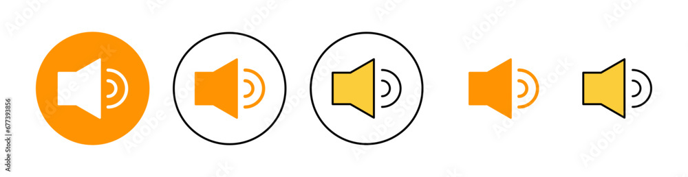 Speaker icon set for web and mobile app. volume sign and symbol. loudspeaker icon. sound symbol Speaker icon set for web and mobile app. volume sign and symbol. loudspeaker icon. sound symbol