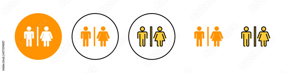 Toilet icon set for web and mobile app. Girls and boys restrooms sign and symbol. bathroom sign. wc, lavatory Toilet icon set for web and mobile app. Girls and boys restrooms sign and symbol. bathroom sign. wc, lavatory