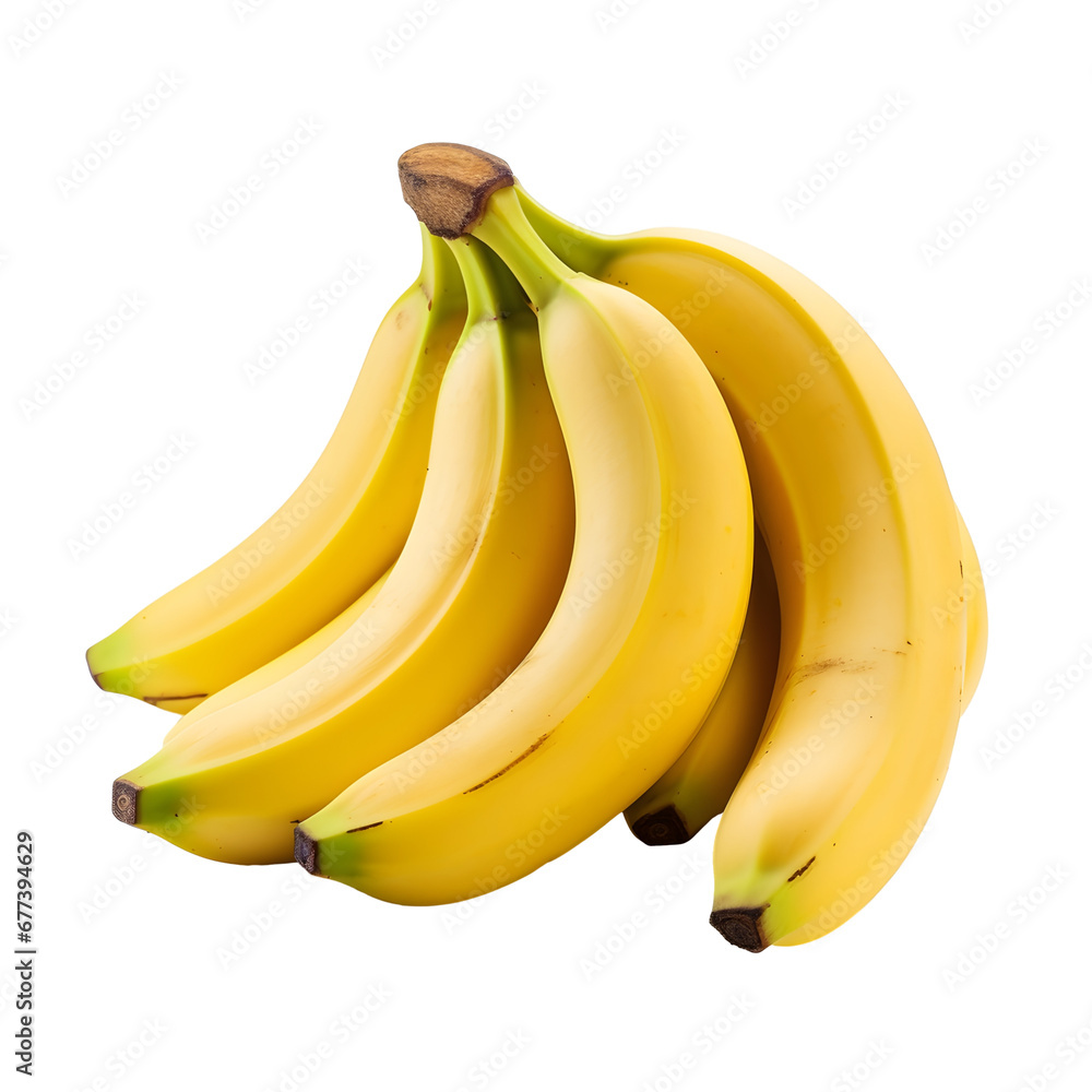 Bunch of fresh bananas isolated on white background Bunch of fresh bananas isolated on white background