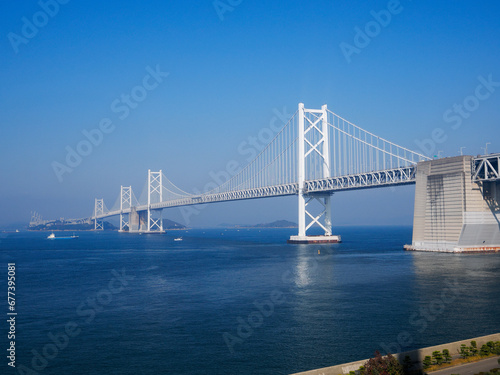 瀬戸大橋と青い空