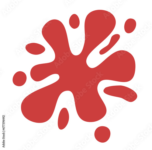Color Paint Splash Vector Illustration 