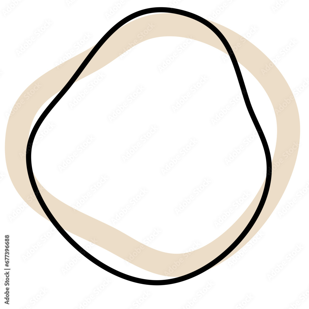 Abstract Organic Shape Outline Vector Design Abstract Organic Shape Outline Vector Design