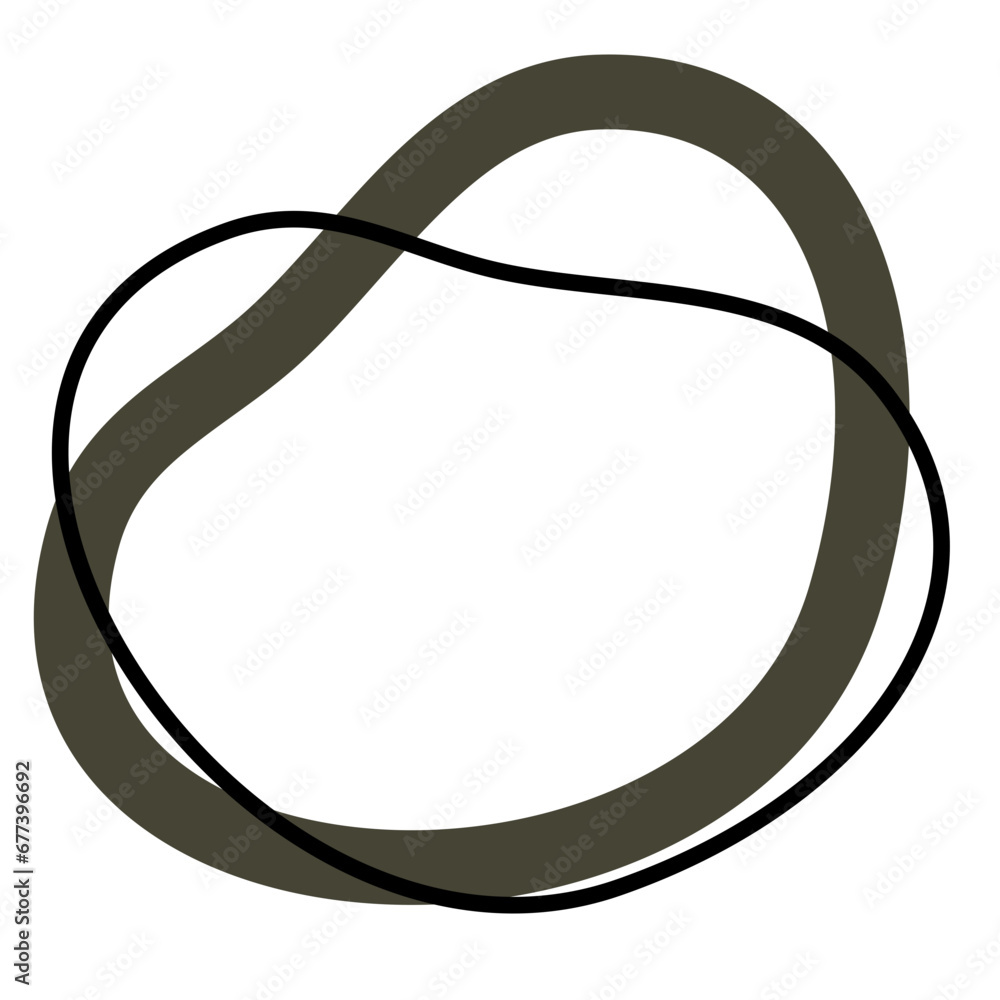 Abstract Organic Shape Outline Vector Design Abstract Organic Shape Outline Vector Design