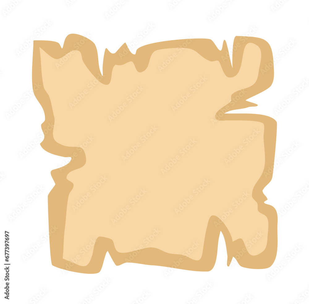 Old Paper Map Blank Vector Illustration Old Paper Map Blank Vector Illustration