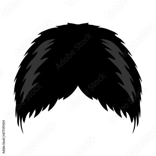 Men's Hair Wigs Vector Illustration 