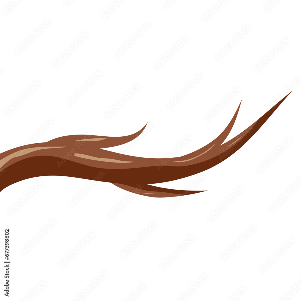 Trees Branches Cartoon Illustration Vector Trees Branches Cartoon Illustration Vector
