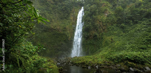 waterfall in the jungle photo