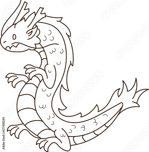 vector of dragon new year 2024