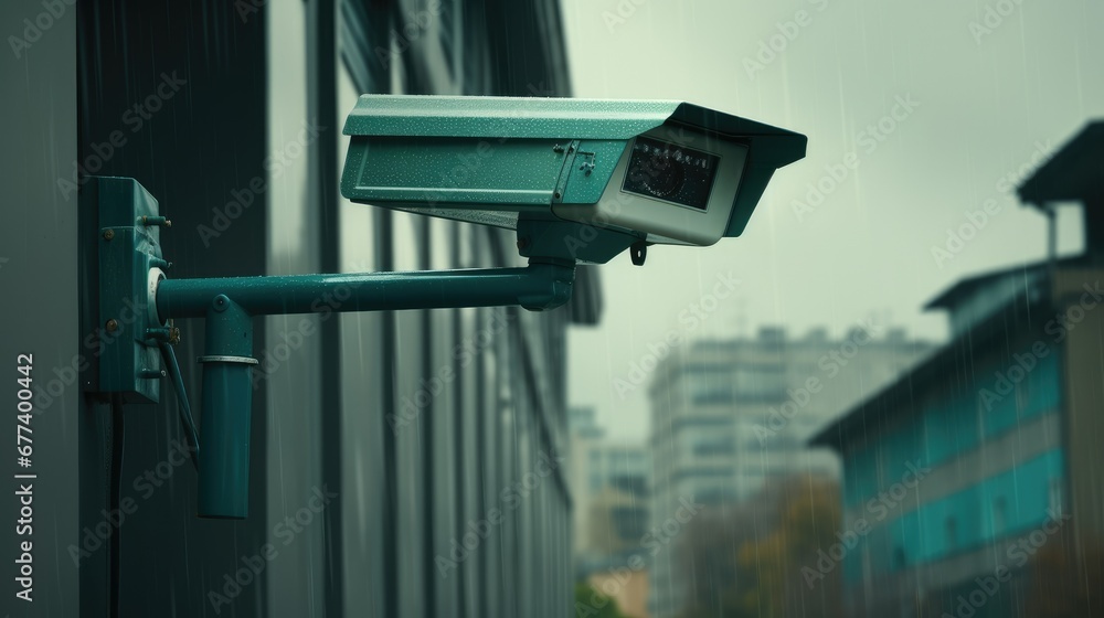 Close-up of a surveillance CCTV security camera, a symbol of modern monitoring and safety technology. Close-up of a surveillance CCTV security camera, a symbol of modern monitoring and safety technology.