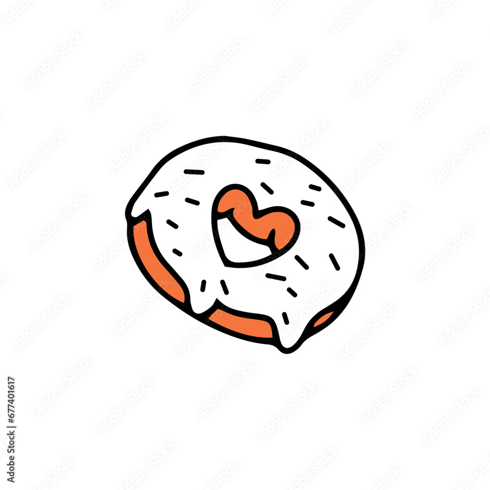 hand drawn donut digital drawing hand drawn donut digital drawing