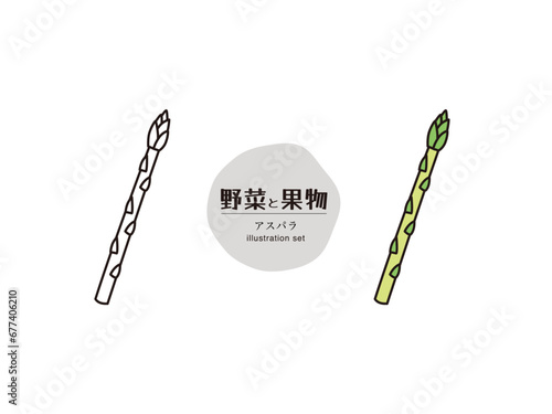 野菜・果物イラスト(アスパラ)