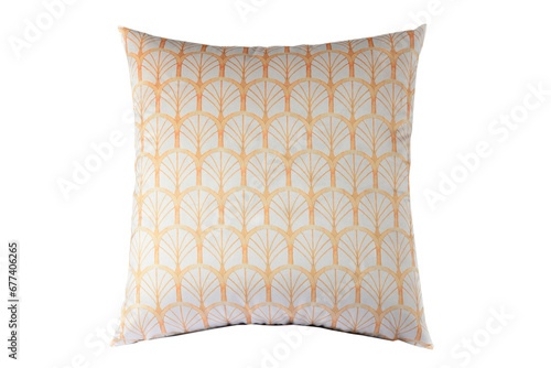 premium quality square cushion comfortable pillow isolated on white background