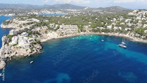 Aerial view, Flight over Islas Malgrats and the Santa Ponca area, Majorca, Spain, Europe photo