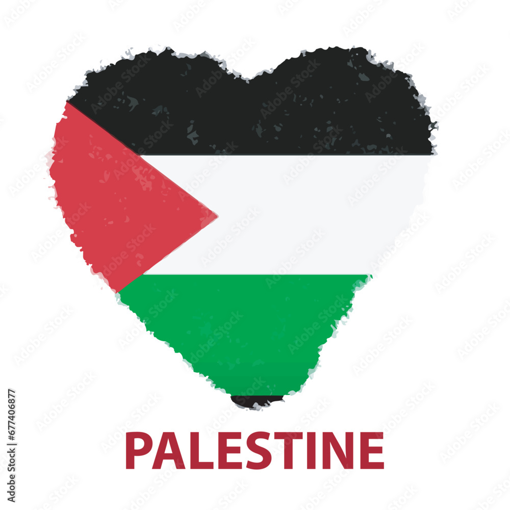 Obraz premium Palestine flag freedom isolated on white background. free palestine banner templates