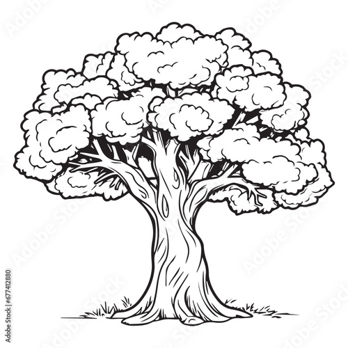 tree coloring pages