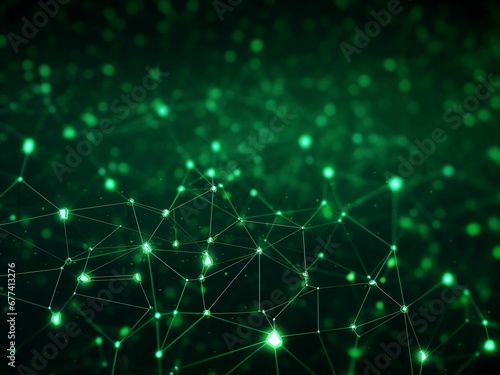 generative Al technology background , green