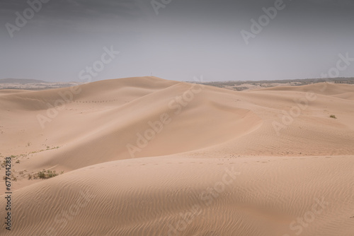 Sand dunes in the Gobi Desert in Inner Mongolia  China