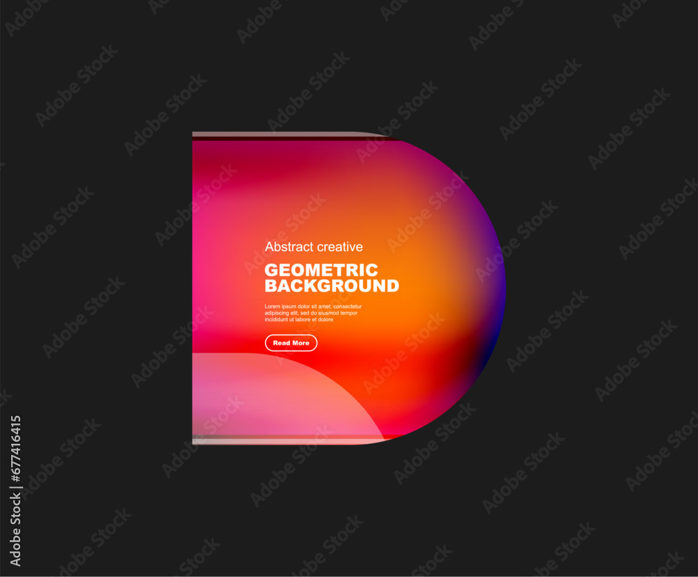 Fototapeta premium Minimal geometric vector abstract background