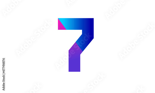 New Modern Number Blue Purple Teen Logo Free Download New Modern Number Blue Purple Teen Logo - GFXLoad