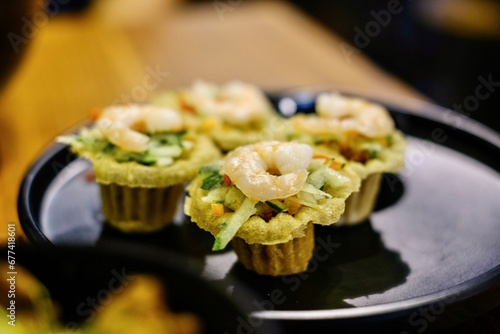 Photography Prawn pie tee (kueh pai tee) filled with julienned jicama, i