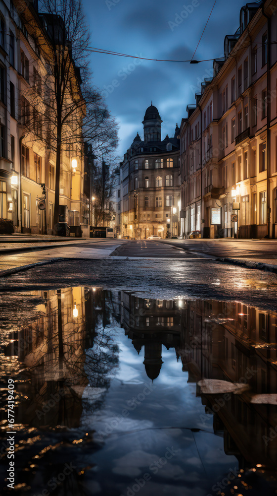 Suburban Stockholm: A Stunning Reflection in Photograph
