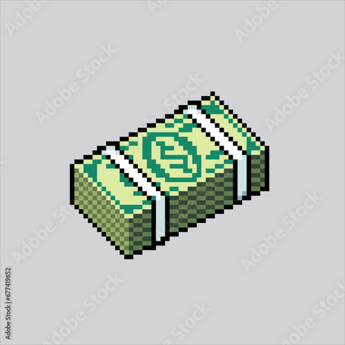 Pixel art illustration Cash Money. Pixelated Cash Money. Cash Money pixelated for the pixel art game and icon for website and video game. old school retro.
