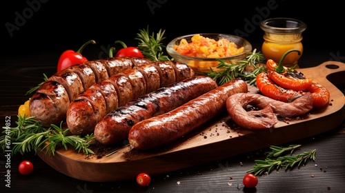 Hearty Grilled Sausages Selection