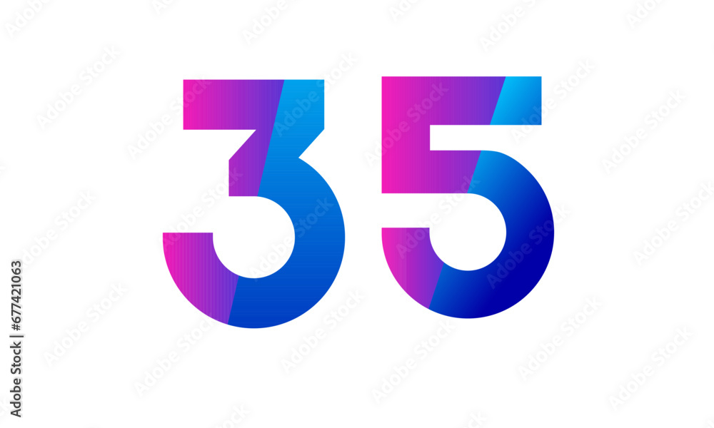 New Modern Number Blue Purple Teen Logo New Modern Number Blue Purple Teen Logo