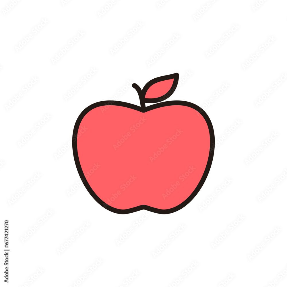Apple icon set illustration. Apple sign and symbols for web design. Apple icon set illustration. Apple sign and symbols for web design.