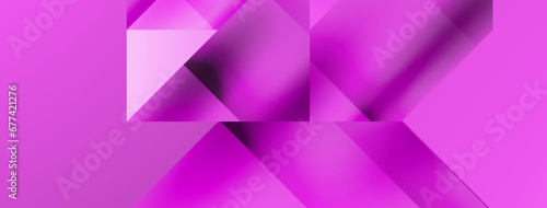 Vivid abstraction unfolds. Triangles in seamless harmony, composing dynamic geometric backdrop. Interplay of angles and hues forms captivating tapestry, evoking modernity and artistic allure