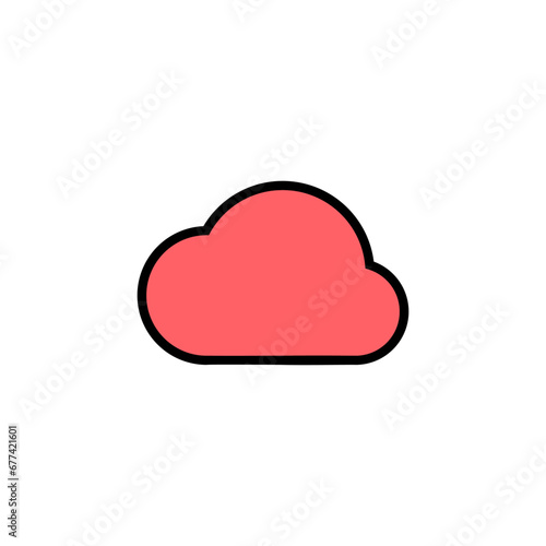 Cloud icon set illustration. cloud sign and symbol