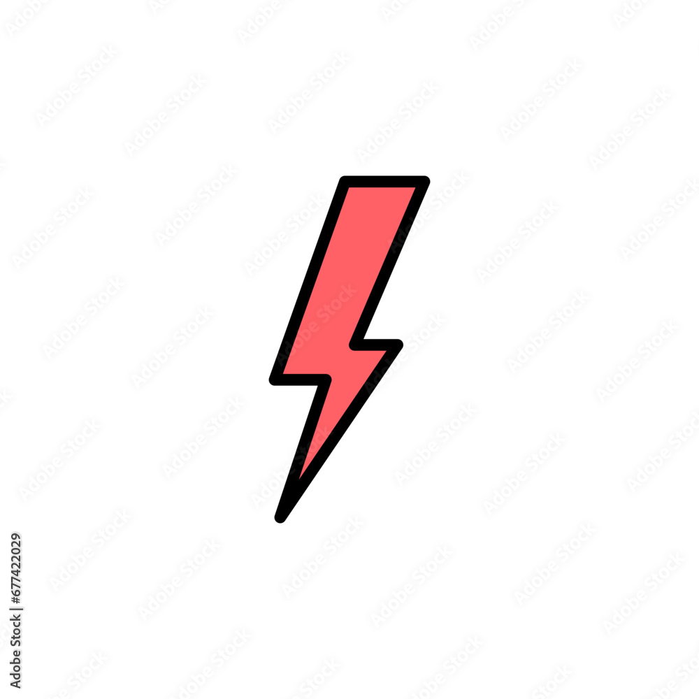 Lightning icon set illustration. electric sign and symbol. power icon. energy sign Lightning icon set illustration. electric sign and symbol. power icon. energy sign