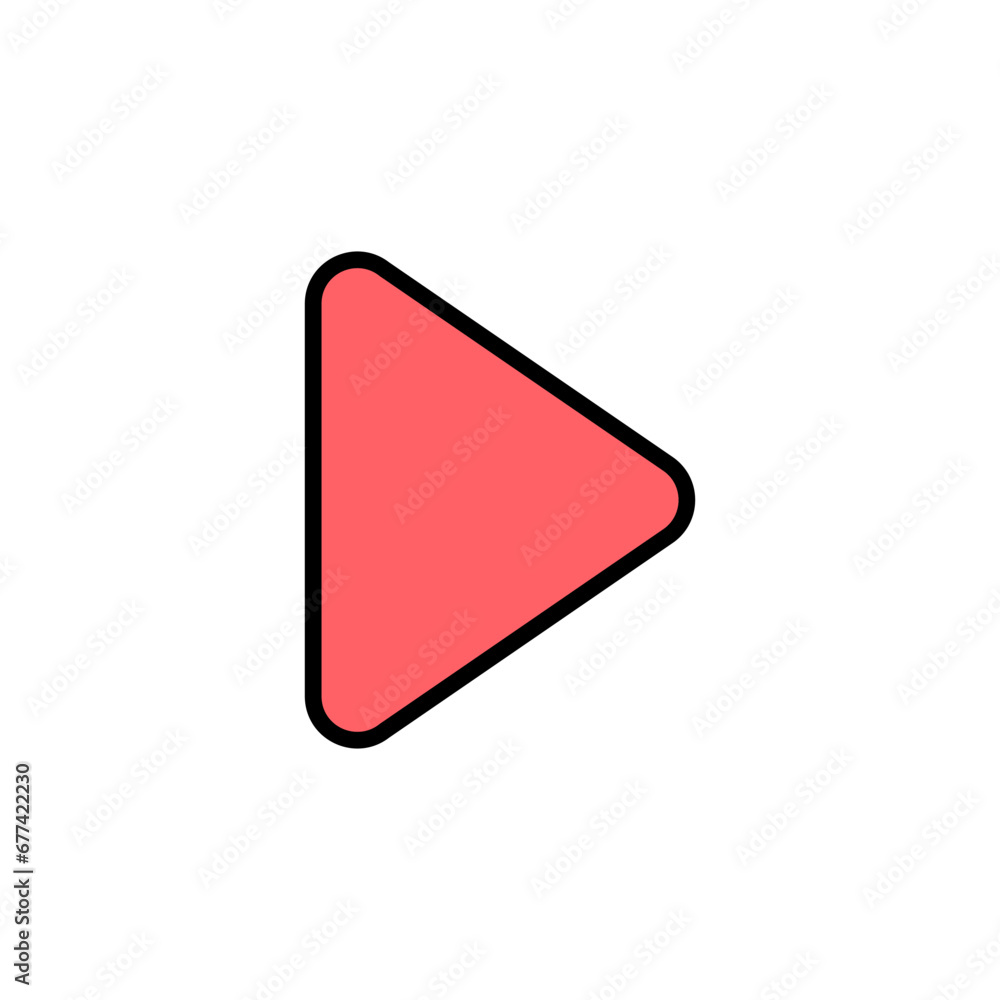 Play Icon set illustration. Play button sign and symbol Play Icon set illustration. Play button sign and symbol