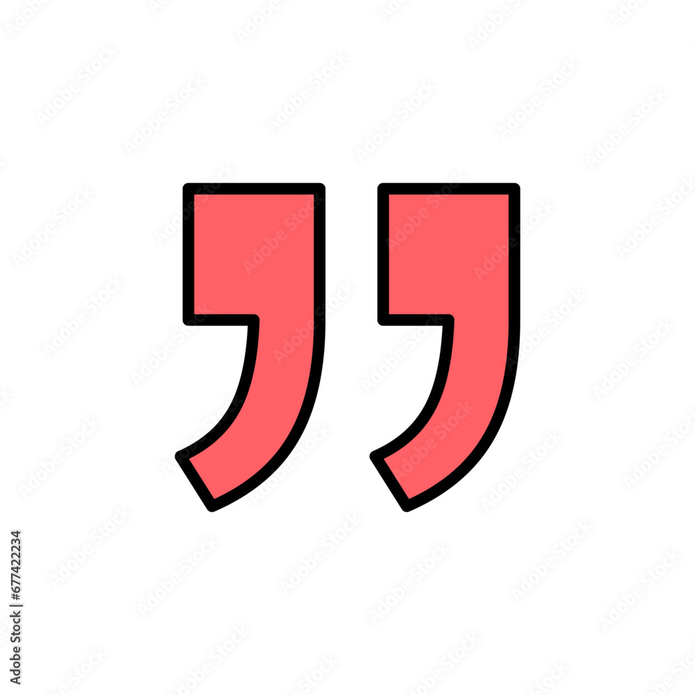 Quote icon set illustration. Quotation mark sign and symbol Quote icon set illustration. Quotation mark sign and symbol