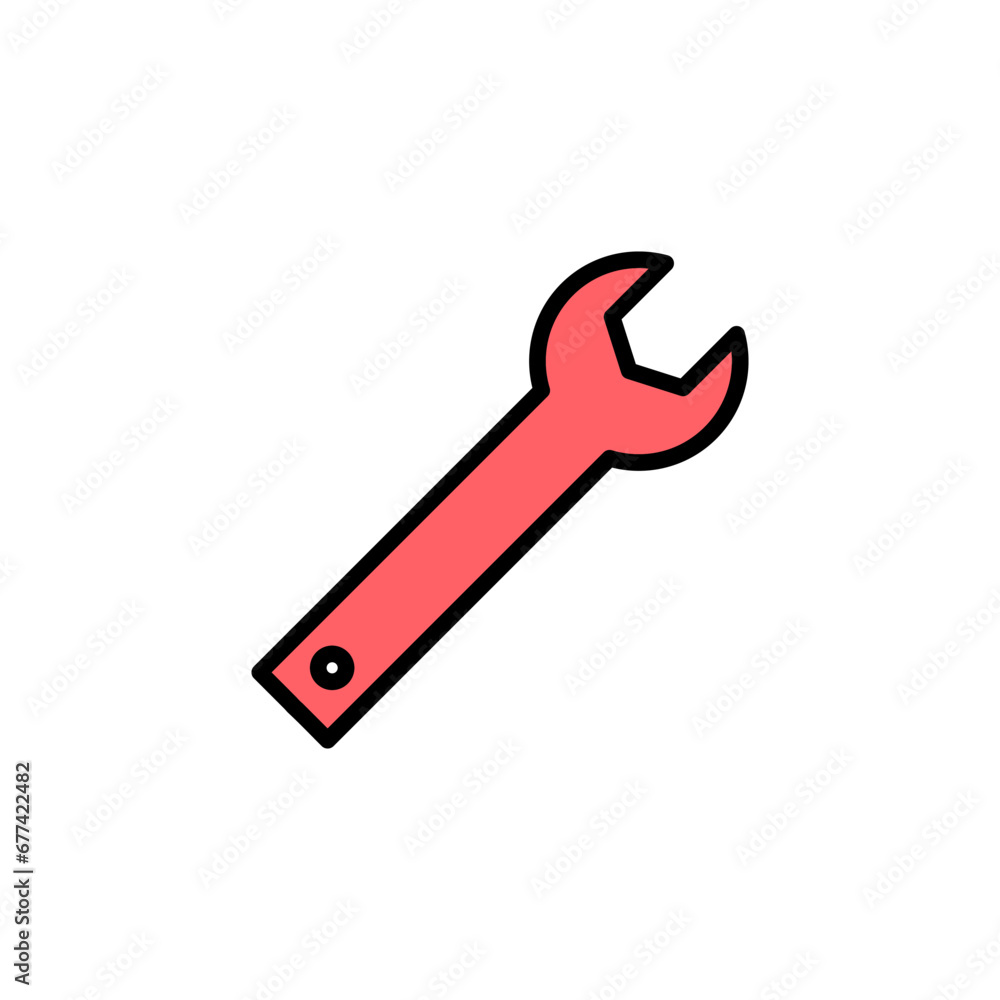 Wrench icon set illustration. repair icon. tools sign and symbol Wrench icon set illustration. repair icon. tools sign and symbol