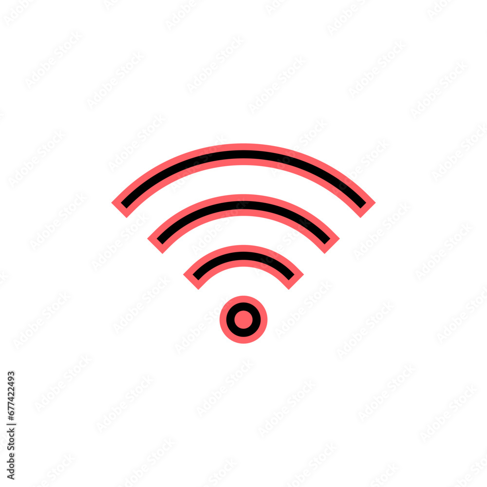 Wifi icon set illustration. signal sign and symbol. Wireless icon Wifi icon set illustration. signal sign and symbol. Wireless icon