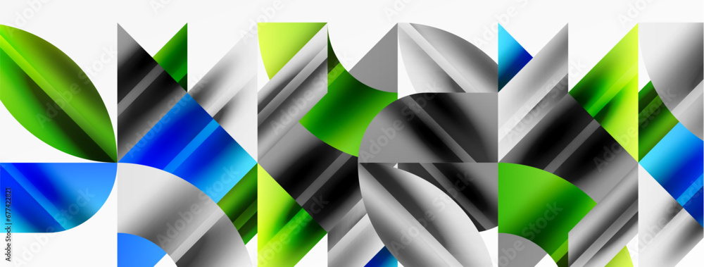 Geometric abstract background with abstract geometric shapes. Concept of creative technology, digital art, social communication, modern science for poster, cover, banner, brochure, website Geometric abstract background with abstract geometric shapes. Concept of creative technology, digital art, social communication, modern science for poster, cover, banner, brochure, website
