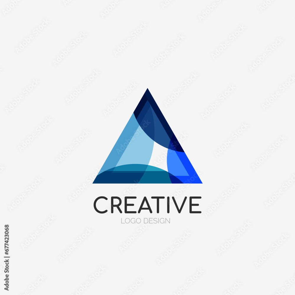 Triangle abstract logo, business emblem icon Triangle abstract logo, business emblem icon