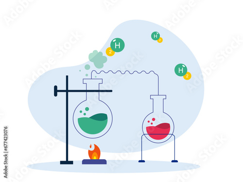 Medical test illustration. Laboratory illustration.