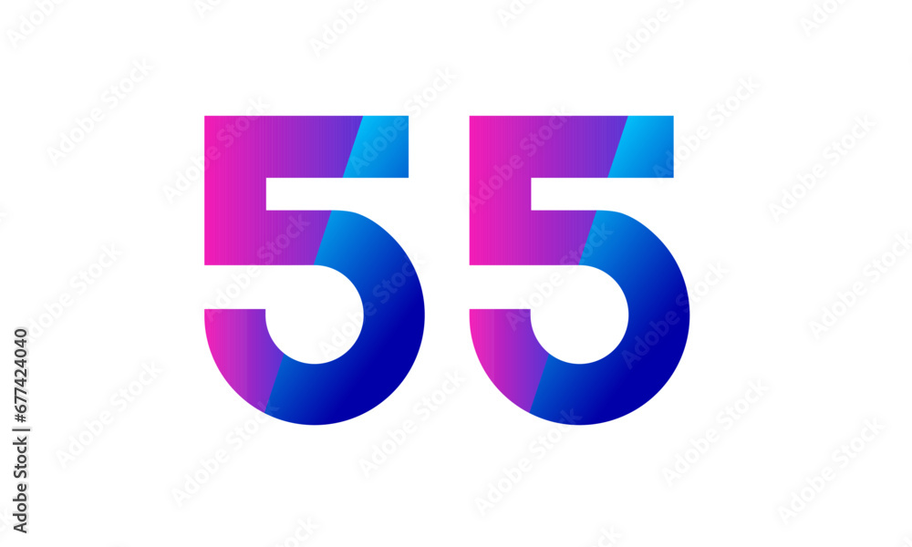 New Modern Number Blue Purple Teen Logo New Modern Number Blue Purple Teen Logo