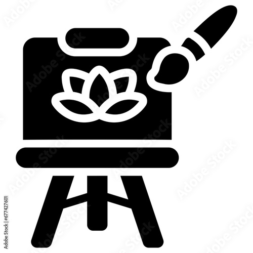 art therapy Solid icon