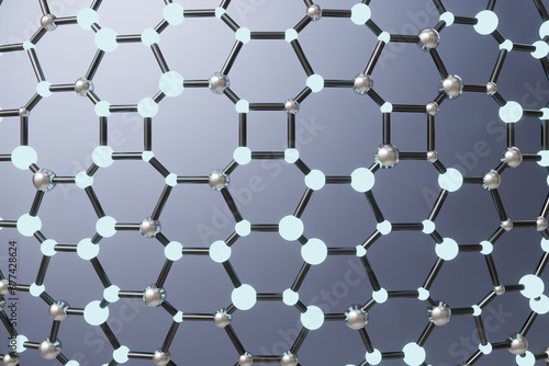 abstract background  hexagon pattern technology wallpaper  nanotechnology backdrop  3d render creative business wallpaper  black  blue