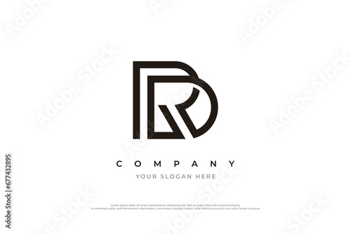 Initial Letter RD Logo or DR Monogram Logo Design Vector photo
