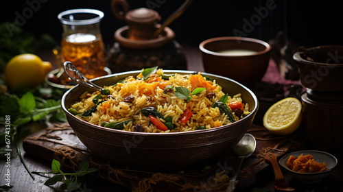 Flavorful Thai Fried Rice - Asian Delight - Generative Ai